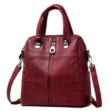 Load image into Gallery viewer, Women 3-in-1 Leather Backpacks