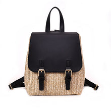 Load image into Gallery viewer, Straw Woven Women Backpack