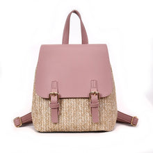 Load image into Gallery viewer, Straw Woven Women Backpack