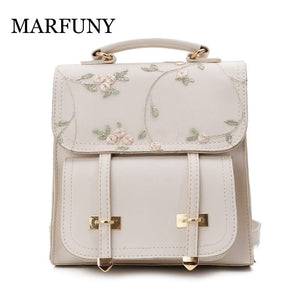 Floral Embroidery Women Backpack