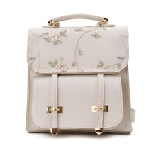 Load image into Gallery viewer, Floral Embroidery Women Backpack