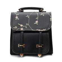Load image into Gallery viewer, Floral Embroidery Women Backpack