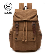 Load image into Gallery viewer, Korean Solid Canvas Backpack
