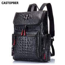Load image into Gallery viewer, Crocodile Genuine Leather Men Backpack